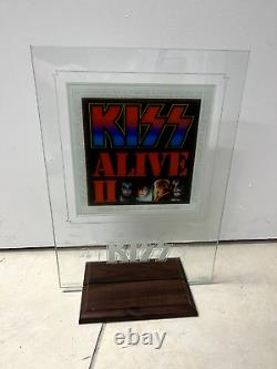 KISS Alive 2 Etched Glass Limited Edition RARE
