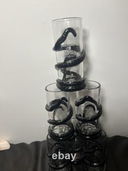 KRAKEN Spiced Rum Tentacle Highball Tiki Glasses Set of 6 Limited Edition