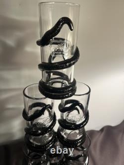 KRAKEN Spiced Rum Tentacle Highball Tiki Glasses Set of 6 Limited Edition