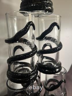 KRAKEN Spiced Rum Tentacle Highball Tiki Glasses Set of 6 Limited Edition