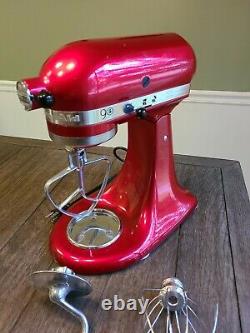 KitchenAid 90th Anniv. Ltd. Ed. 5qt 325W Candy Apple Red Stand Mixer NO Bowl