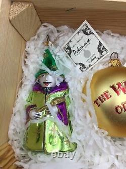 Kurt Adler Polonaise Collection WIZARD OF OZ 6 pc Glass Ornament Christmas Ltd