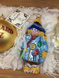 Kurt Adler Polonaise Collection WIZARD OF OZ 6 pc Glass Ornament Christmas Ltd