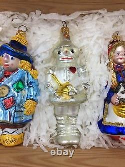 Kurt Adler Polonaise Collection WIZARD OF OZ 6 pc Glass Ornament Christmas Ltd