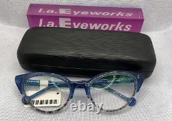 L. A. Eyeworks Limited Edition Glasses Turban Electric Sky NEW