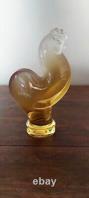 LALIQUE Amber Collection, Rooster Figurine Limited Edition, 2004, Paris