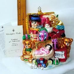 LE #3 Santa Toychest CHRISTOPHER RADKO Marshall Fields Walnut Room XMAS ORNAMENT