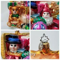 LE #3 Santa Toychest CHRISTOPHER RADKO Marshall Fields Walnut Room XMAS ORNAMENT