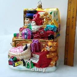 LE #3 Santa Toychest CHRISTOPHER RADKO Marshall Fields Walnut Room XMAS ORNAMENT