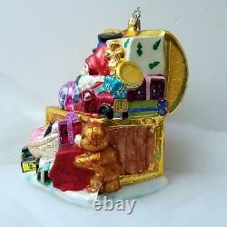 LE #3 Santa Toychest CHRISTOPHER RADKO Marshall Fields Walnut Room XMAS ORNAMENT