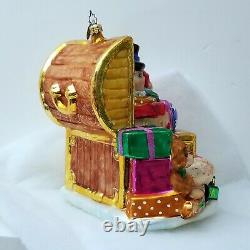 LE #3 Santa Toychest CHRISTOPHER RADKO Marshall Fields Walnut Room XMAS ORNAMENT