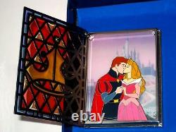 LE JUMBO Disney PinStained Glass Storybook Sleeping Beauty Aurora Prince Philip