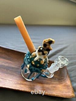 LIMITED EDITION Empire Glassworks 6 Cookie Monster Sundae Glass Water Pipe