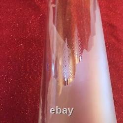 LIMITED EDITION Of SEVEN CAITHNESS GLASS TAPERING VASE ETCHED STAG SCOTLAND 1972