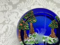 LMT ED Caithness Glass Scotland Unicorn Dance Forest Paperweight Selman