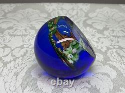 LMT ED Caithness Glass Scotland Unicorn Dance Forest Paperweight Selman