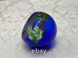 LMT ED Caithness Glass Scotland Unicorn Dance Forest Paperweight Selman