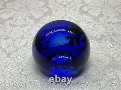 LMT ED Caithness Glass Scotland Unicorn Dance Forest Paperweight Selman