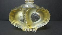 Lalique 2004 Ltd. Ed. Collectible Crystal Falcon Deux Coeurs Perfume Bottle