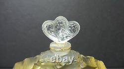 Lalique 2004 Ltd. Ed. Collectible Crystal Falcon Deux Coeurs Perfume Bottle