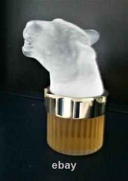 Lalique Limited Edition 2004 Solid Crystal'panthere' Flacon Collection