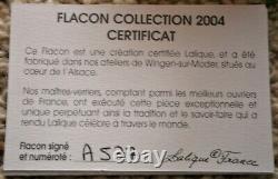 Lalique Limited Edition 2004 Solid Crystal'panthere' Flacon Collection