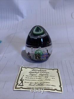 Langham Limited Edition Glass Paperweight 39/200 Paul Miller