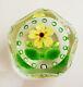 Large Selkirk Glass Ltd Ed Lampwork & Millefiori Primrose Yelverton Paperweight