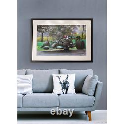 Lewis Hamilton 2021 Italian GP Limited Edition Giclee Print 103cmx71cm COA