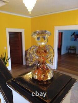 Limited Edition Blenko Handblown Glass Golden Angels