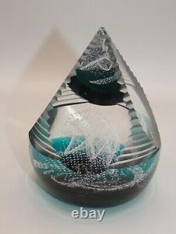 Limited Edition Caithness Art Glass Paperweight Pagoda Orchid 26 of 250