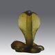 Limited Edition Contemporary Glass Sculpture Entitled Rearing Cobra By Daum
