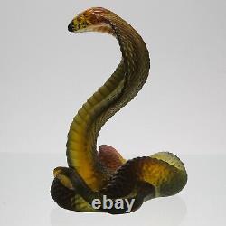 Limited Edition Contemporary Glass Sculpture entitled Rearing Cobra by Daum