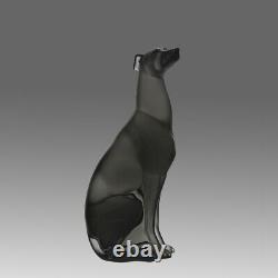 Limited Edition Crystal Glass Sculpture Greyhound by Lalique