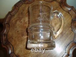 Limited Edition Edward VIII Commemorative Glass Tankards x 2 T. Goode & Co