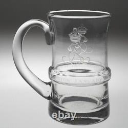 Limited Edition Edward VIII Coronation Glass Tankard c1937