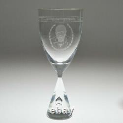 Limited Edition Engraved Winston Churchill Glass Goblet 1967