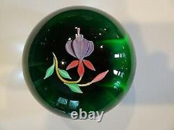 Limited Edition FRANCIS WHITTEMORE Lampwork FUCHSIA Flower Paperweight #36