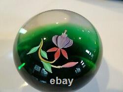 Limited Edition FRANCIS WHITTEMORE Lampwork FUCHSIA Flower Paperweight #36