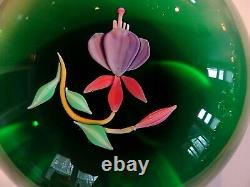 Limited Edition FRANCIS WHITTEMORE Lampwork FUCHSIA Flower Paperweight #36