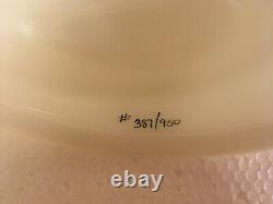 Limited Edition Fenton Egg Plate Hen Chicken Server Hand Painted #387/950