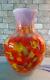 Limited Edition Fenton Glass Dave Fetty Myriad Mist Mosaic Spatter Vase #148/750