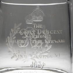 Limited Edition George VI Coin Glass Tankard The Stuart Descent 1936