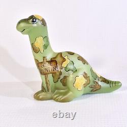 Limited Edition Hand Painted Dinosaur Fenton Gift Shop Gone Huntin
