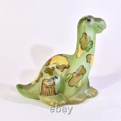 Limited Edition Hand Painted Dinosaur Fenton Gift Shop Gone Huntin