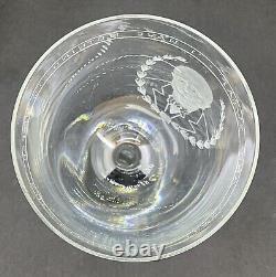 Limited Edition Kastrup/ Holmegaard Engraved Winston Churchill Glass Goblet 1967