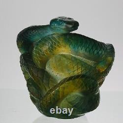 Limited Edition Pate De Verre Serpant Vase by Daum Glass