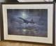 Limited Edition Print Speedbird By Simon Attack Signed By 6 Captains Framed