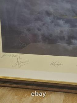 Limited Edition Print SPEEDBIRD by Simon Attack Signed By 6 Captains Framed