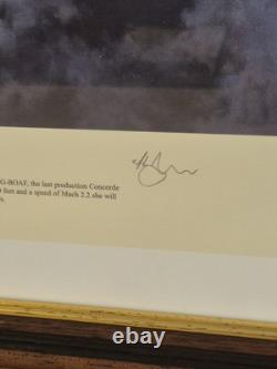 Limited Edition Print SPEEDBIRD by Simon Attack Signed By 6 Captains Framed